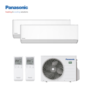 Panasonic duo-split airco CU-2Z35TBE wandunits Etherea 2x CS-Z20ZKEW