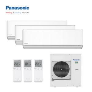 Panasonic multi-split airco CU-5Z90TBE wandunits Etherea 3x CS-Z35ZKEW