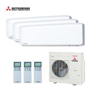 Mitsubishi multi-split airco SCM100ZS-W wandunits 2x SRK20ZS-WF + SRK50ZS-WF
