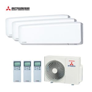 Mitubishi multi-split arirco buitendeel SCM60ZS-W met 1x binenunit 3x SRK-ZS-WF