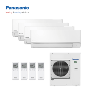Panasonic multi-split airco CU-4Z68TBE wandunits 4x CS-MTZ16ZKE