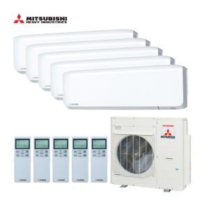 Mitsubishi multi-split airco SCM100ZS-W wandunits 3x SRK35ZS-WF + 2x SRK25ZS-WF