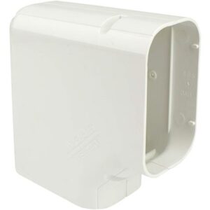 Inoac NE140-W platte lange bocht 90° (wit)