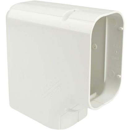 Inoac NE140-W platte lange bocht 90° (wit)