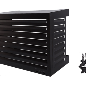 Qventi - airco omkasting zwart - Small (75 x 100 x 50 cm)