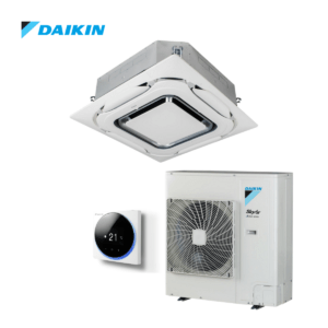 Daikin Roundflow cassette airco FCAG100B + RZASG100MY 10,0kW | designpaneel wit