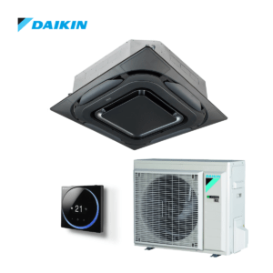 Daikin Roundflow cassette airco FCAG50B + RXM50A 5,0kW | designpaneel zwart