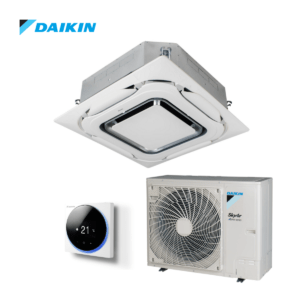 Daikin Roundflow cassette airco FCAHG140B + RZAG140NY 14,0kW | designpaneel wit