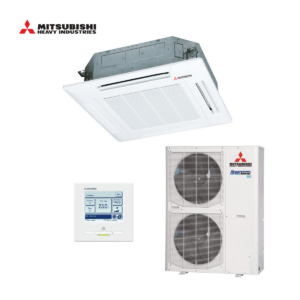 Mitsubishi Hyper Inverter cassette airco FDT100VH + FDC100VSX-W 10,0kW | groot model (90x90)