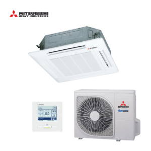Mitsubishi cassette airco FDT40VH + SRC40ZSX-W 4,0kW | groot model (90x90)