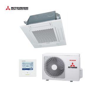 Mitsubishi cassette airco FDTC35VH + SRC35ZS-W 3,5kW | klein model (60x60)