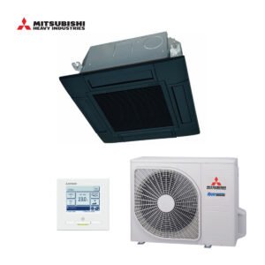 Mitsubishi cassette airco FDTC35VH + SRC35ZS-W 3,5kW zwart | klein model (60x60)