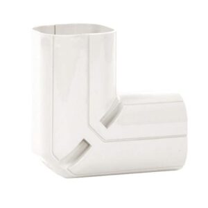 Inoac NC100-W stijgende lange buiten bocht 90° (wit)
