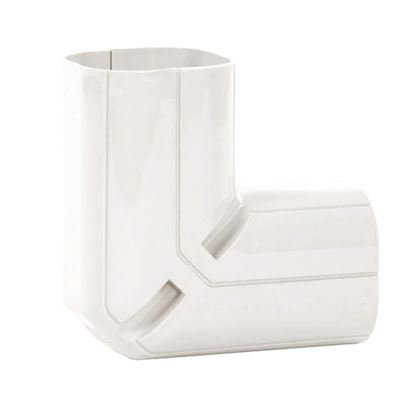 Inoac NC100-W stijgende lange buiten bocht 90° (wit)
