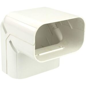 Inoac NC140-W stijgende lange buiten bocht 90° (wit)