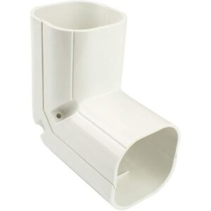 Inoac NC60-W stijgende lange buiten bocht 90° (wit)