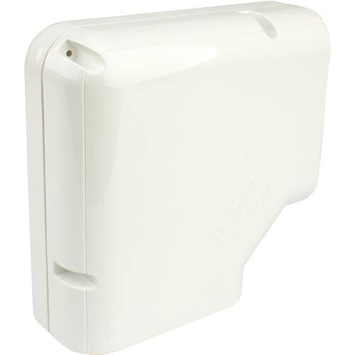 Inoac NE140-W platte lange bocht 90° (wit) - Afbeelding 2