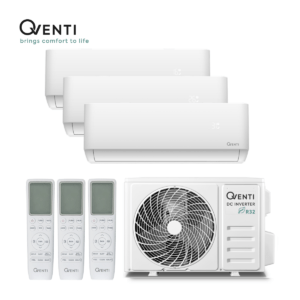 Qventi multi-split airco SAC30MRW-3 ODU 7,9kW wandunits 3x SAC9MRW 2,6kW