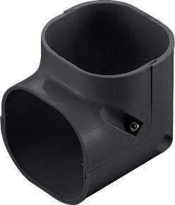 Inaba Denko SCM-77-K korte stijgende bocht 90° - Zwart