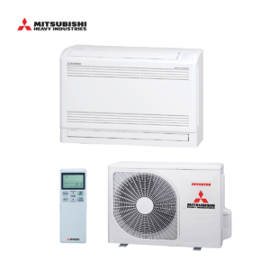Mitsubishi vloermodel airco SRF25ZS-W + SRC25ZS-W 2,5kW